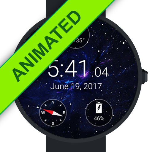Animated Starfield Watch Face icon