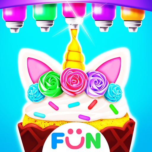 Kerucut Pencuci mulut-Unicorn Cupcake Permainan icon