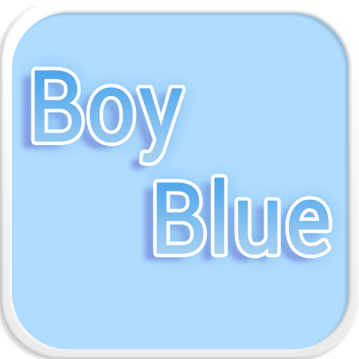 Boy Blue Emoji keyboard Theme icon
