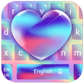 Crystal Gradient Heart Keyboard icon