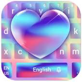 Crystal Gradient Heart Keyboard