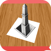 3D Art drawing icon