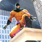 Flying Ninja Bat Hero Vs Apes World icon
