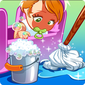 Happy Room Cleaning : Candy House Games icon