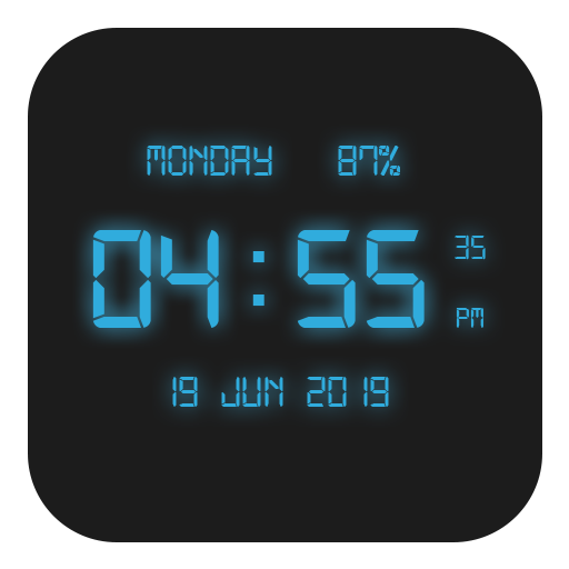 LED Digital Clock Live Wallpaper icon
