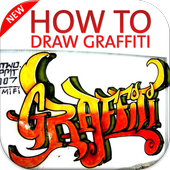 How to draw graffiti icon