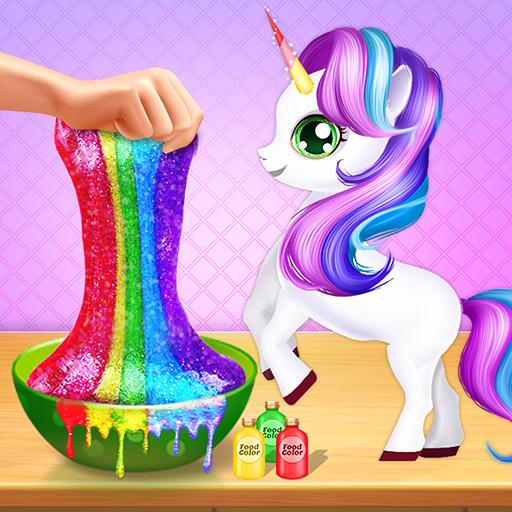 Rainbow Unicorn Slime Maker - Jelly Toy Fun icon