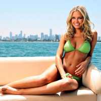 Sexy Hot Girls In Green Bikini Wallpapers HD