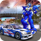 US Police Robot Transform: Robot Fighting Games icon