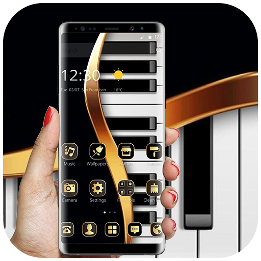 Gold Luxury Piano Theme icon