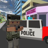 Blocky Police San Andreas City icon