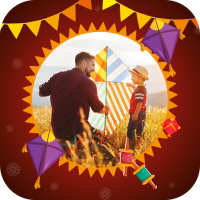 Kite Photo Frame - Makar Sankranti Photo Editor on 9Apps