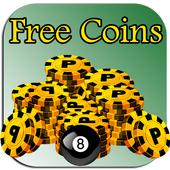 Coins for 8 ball pool prank icon