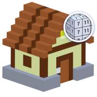 House Voxel Paint by Number - 3D Glitter Coloring