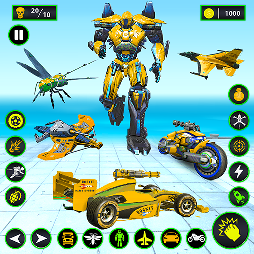 Robot Transform-Robot Car Game icon