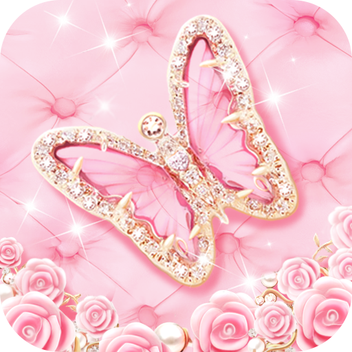 Pink Butterfly Live Wallpaper icon
