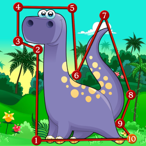 Dinosaur Kids Connect the Dots ❤️🦕 icon
