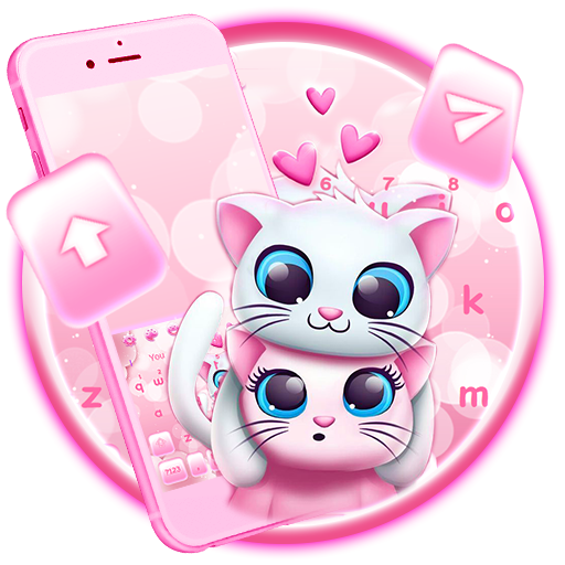 Cute Couple Cat Keyboard icon