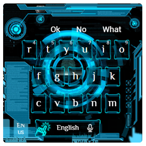Blue Science Technology Keyboard icon