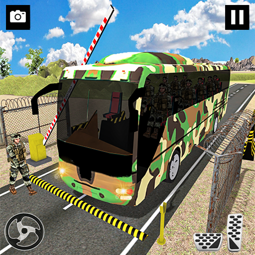 Army bus games 3d Army driving icon