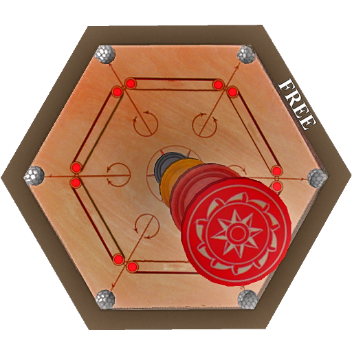 Classic carrom 3d icon