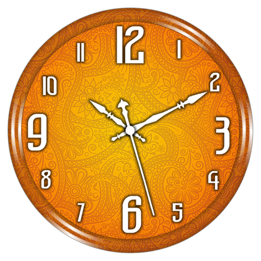 Orange Clock Live Wallpaper icon