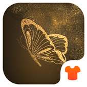 Glitter Golden - Butterfly Theme for Android on 9Apps