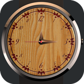 Analog Wood Watch Display icon