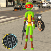 Raphael Ninja Stickman Rope Hero Green Gang Hero icon