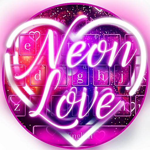 Sparkling Love Neon Keyboard icon