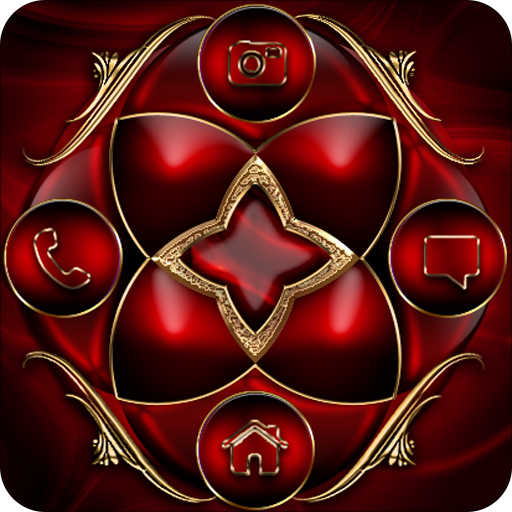 Abstract Red Go Locker theme icon