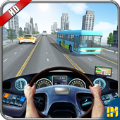 Racing In Bus 2018: Modern City Bus Racer Pro icon