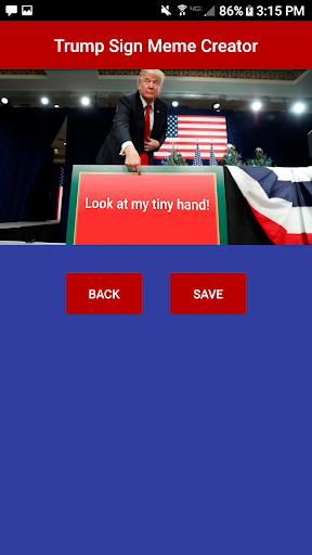Donald Points - Trump Sign Meme Creator screenshot 2