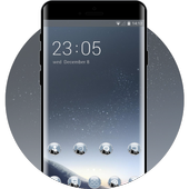 Space theme galaxy night sky star art icon