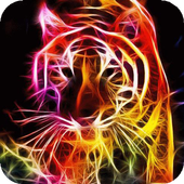 Shining tiger live wallpaper icon