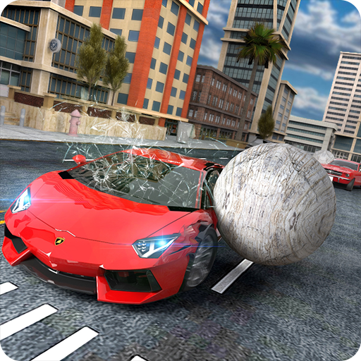 Reckless Car Driving: Rolling Ball Car Crash Drive icon