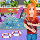 Swimming Pool Repair &amp; Clean up: Games For Girls icon