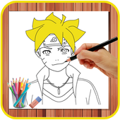 How to Draw Boruto icon