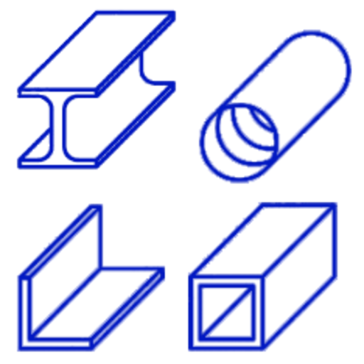 Pipe and metal calculator icon