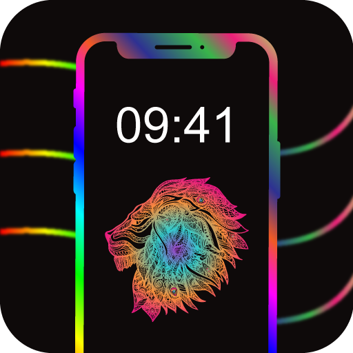 Edge light - border light icon