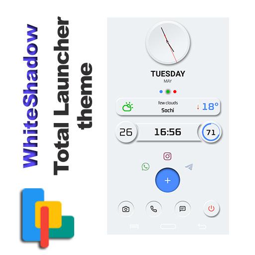 ikon Тема WhiteShadow для Total Launcher