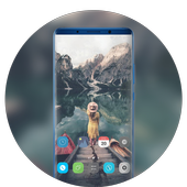 Theme for jio phone2 beautiful lake wallpaper icon