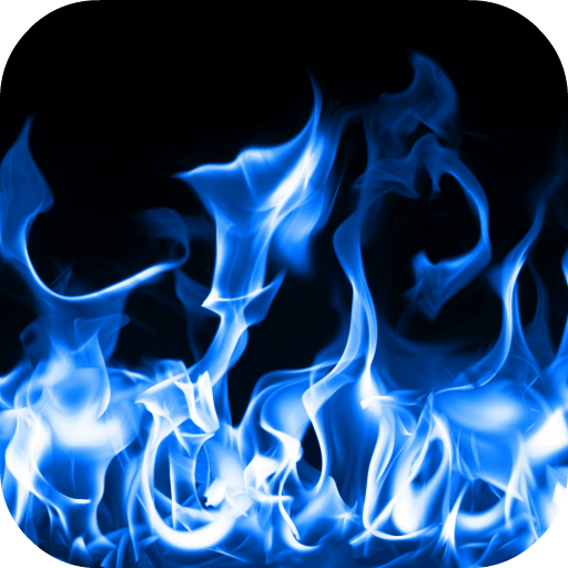 Blue Fire Live Wallpaper 3D icon