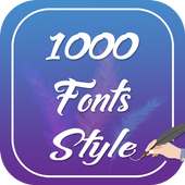 1000 Font Style on 9Apps
