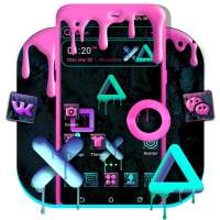 Neon Paint Launcher Theme on 9Apps