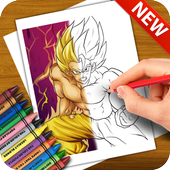 Learn to Draw Dragon Songoku Ballz Characters icon