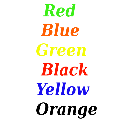 What's text color? icon