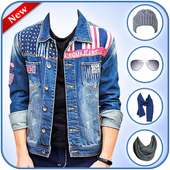 Men Denim Jeans Jackets Scarf & Caps Photo Editor on 9Apps