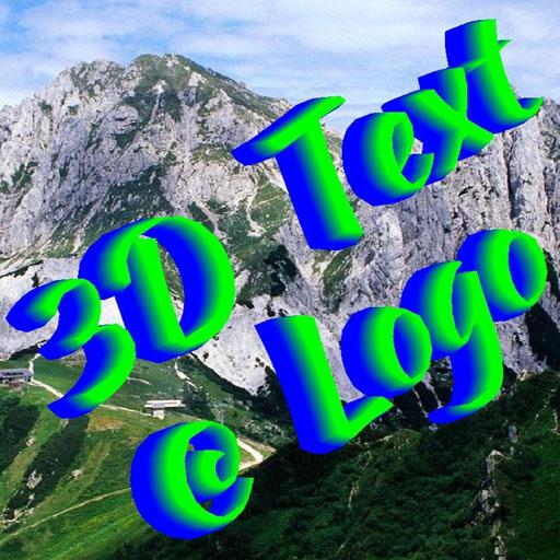 3D Text @ Logo icon
