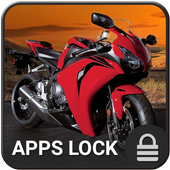 Racing Bike App Lock Theme icon